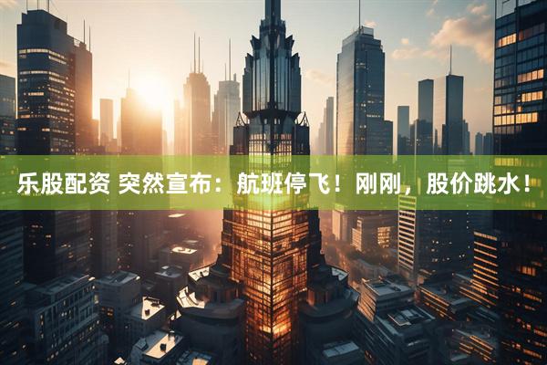 乐股配资 突然宣布：航班停飞！刚刚，股价跳水！