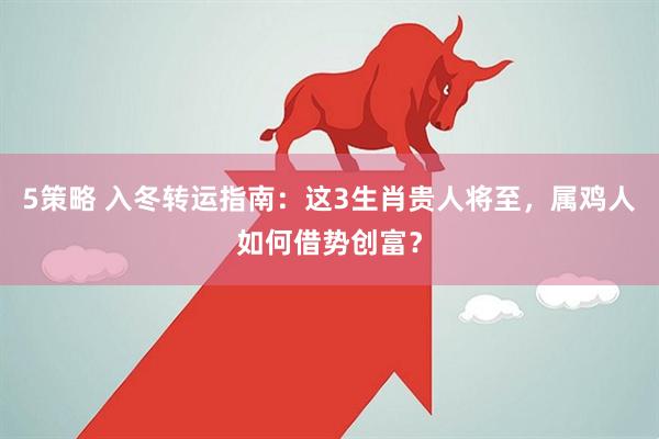 5策略 入冬转运指南:这3生肖贵人将至,属鸡人如何借势创富?