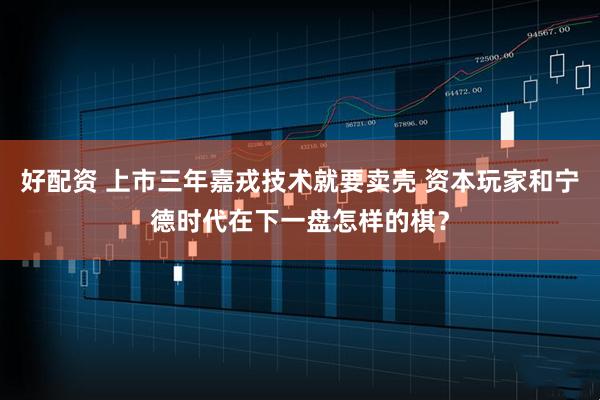 好配资 上市三年嘉戎技术就要卖壳 资本玩家和宁德时代在下一盘怎样的棋？